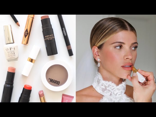 Sofia Richie Makeup Bag  Wedding Look with Natural, Minimal Bridal  Products 