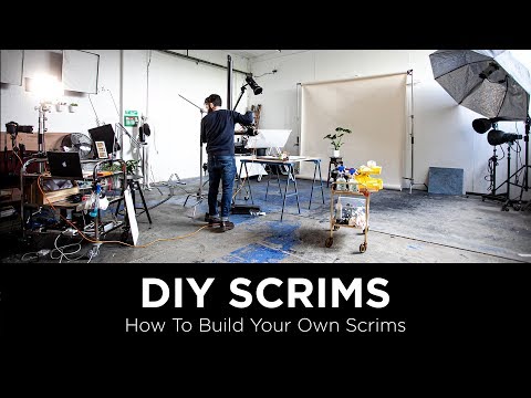 How To Build a Cheap Scrim - Photography Studio Lighting Setup