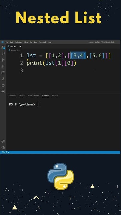 How to Access an Element in Nested List in Python ? #shorts - YouTube