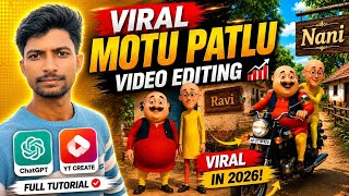 Motu Patlu AI video editing | Create with ChatGPT | Tutorial screenshot 1
