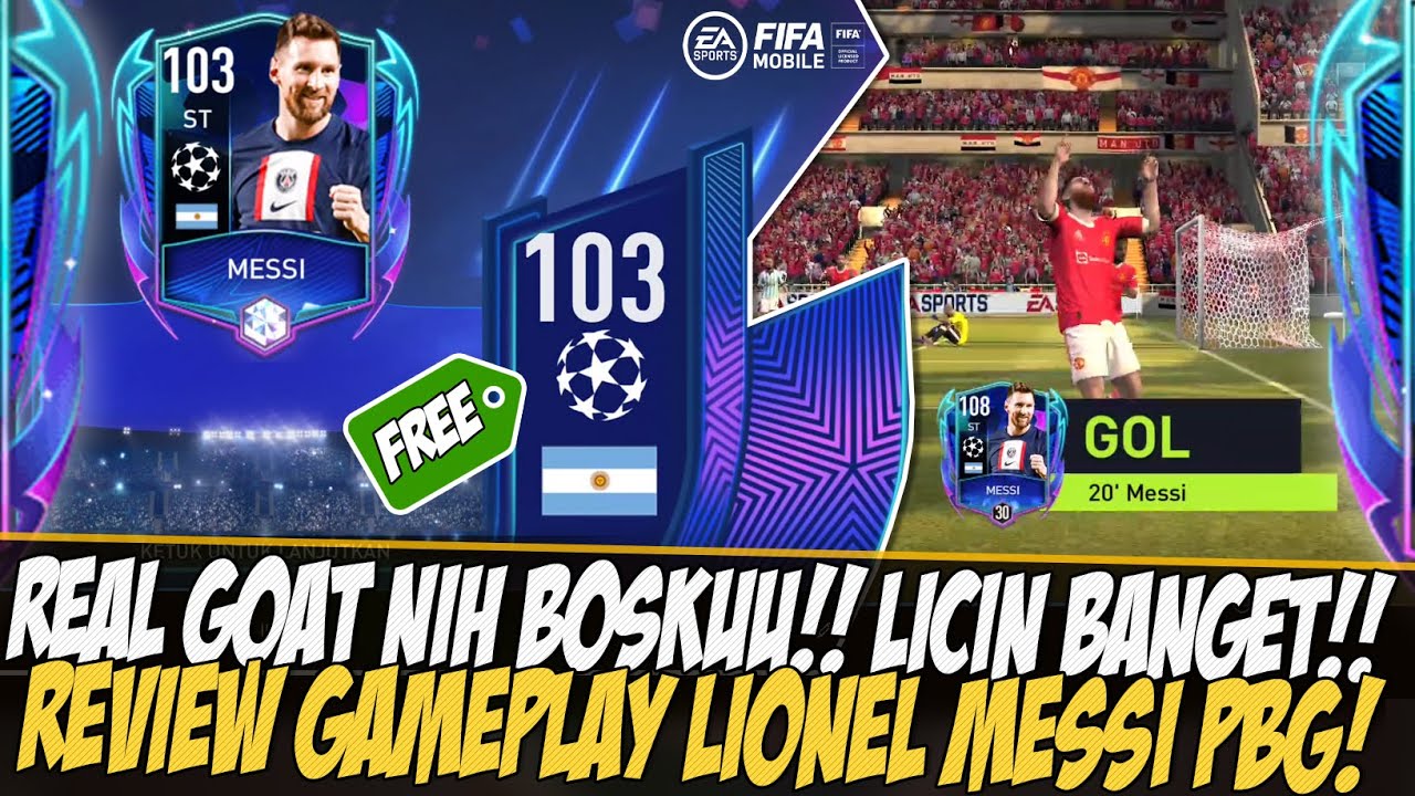 REAL GOAT!! REVIEW GAMEPLAY LIONEL MESSI EVENT GSC / PBG FIFA 2022 MOBILE | FIFA MOBILE 22 INDONESIA