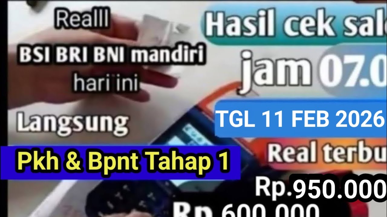 HASIL CEK SALDO PKH BPNT TAHAP 1 RABU TGL 11 FEBRUARI 2026 KEJUTAN BERKAH INI DIA HASILNYA