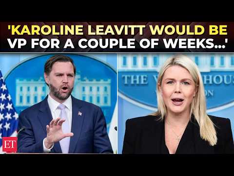 'When Usha has our baby…': JD Vance JOKES Karoline Leavitt should be Vice President for two weeks