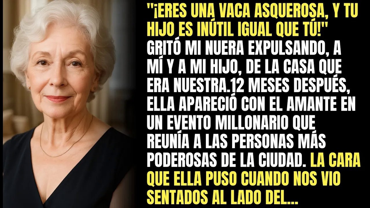Eres Una Vaca Asquerosa! Gritó Mi Nuera Expulsándome  Meses Después, Ella Me Vio En Un Evento