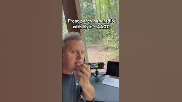 Front porch #hamradio #qrp contact with @AA0Z (Kyle) using my IC-705 #pota