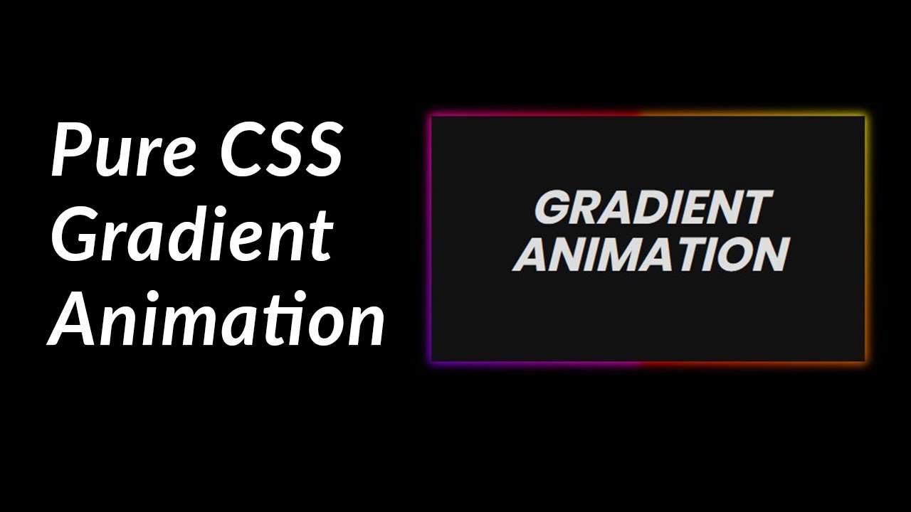Pure CSS Gradient Background Animation - YouTube