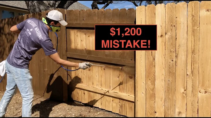 DONT' MAKE THIS MISTAKE 🎨 *Watch this before you stain a fence*
