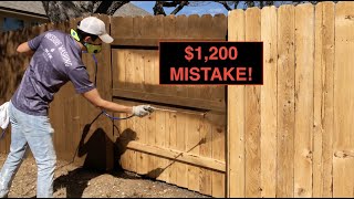 DONT' MAKE THIS MISTAKE 🎨 *Watch this before you stain a fence* screenshot 4