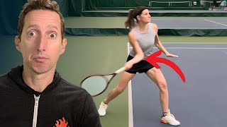 Craziest forehand I’ve EVER seen (big mistake)