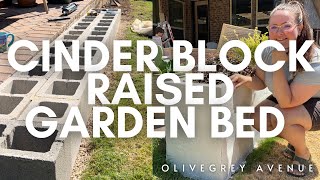 Making a Raised Planter from CINDER BLOCKS!