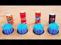 Experiment!! Mirinda, Coca Cola, Fanta, Pepsi and Mentos in Different Holes Underground!