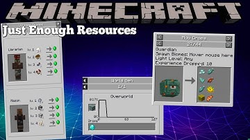 JUST ENOUGH RESOURCES MOD - MINECRAFT 1.16.5 (MOD SHOWCASE)