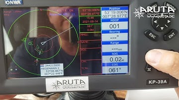 Empfangtest an AIS Transponder Chartplotter Kartenplotter GPS Navigator Combo ONWA KP 39A www aruta