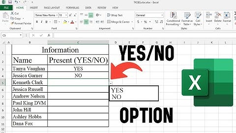 Hoe u Ja- of Nee-opties in Excel kunt toevoegen