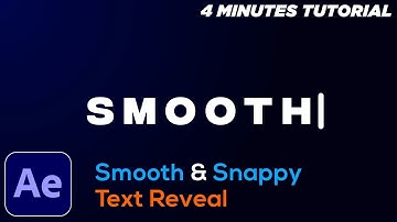 Smooth Text Reveal Animation in After Effects | After Effects Tutorial | No Third Party Plugin