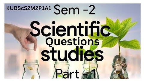 | Question Video code : KUBotS2M1P1Q1 |  KU  BSc  previous questions - Core BOTANY - M1 P -1 | S2 |