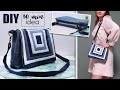 DIY FLAP ZIPPER PURSE BAG Idea Patchwork Design From Cloth making at home