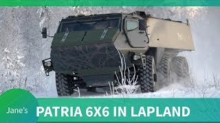 Patria 6x6 testing in Lapland