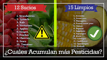 ¿Cuáles son los 12 alimentos más contaminados por pesticidas?