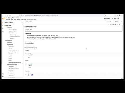Python Primer