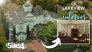 Lakeview Hotel (PART II) 🌲🛶 | Sims 4 Speed Build (NO CC)