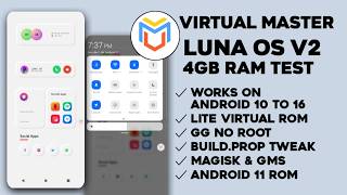Virtual Master v3.2.58 | Тест 4 ГБ ОЗУ 🗿 | Пользовательская прошивка Luna OS v2, рутированный And... screenshot 5