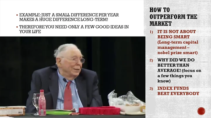 Munger on How To Outperform the Market & Index Funds