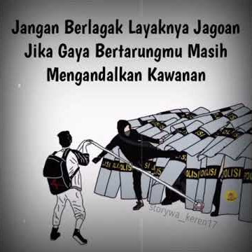 Lagu kemenangan tawuran versi kata kata
