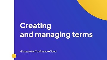 Creating Terms within Confluence Pages | Glossary for Confluence Cloud