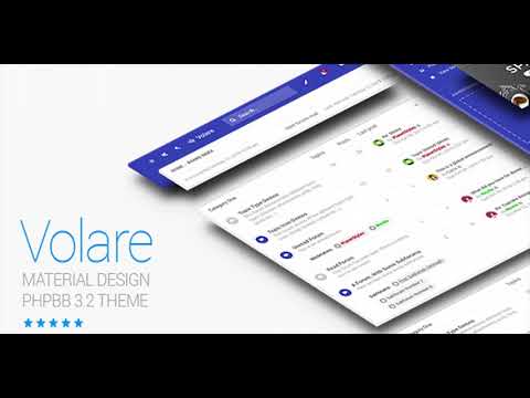 Volare - Material Design phpBB 3.2 Theme (Responsive) | Themeforest Website Templates and Themes