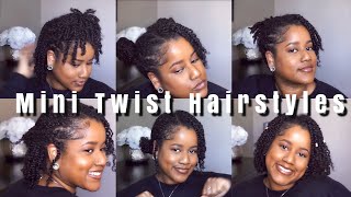 12 Ways To Style Mini Twist on Natural Hair | Mini Twist