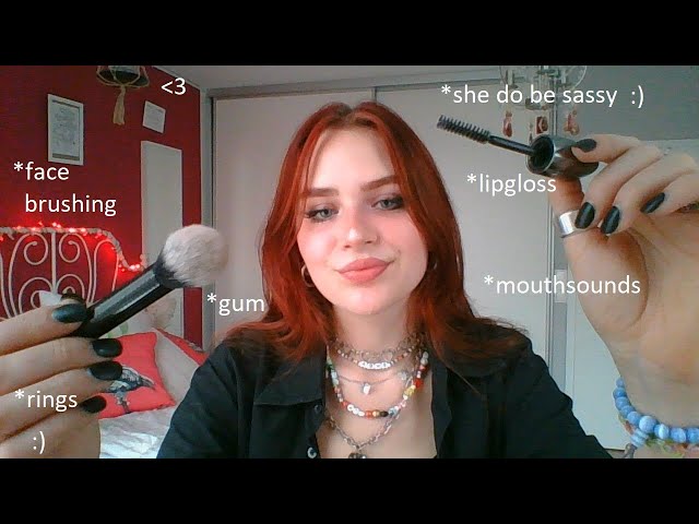 ASMR MEAN BESTFRIEND does your MAKE UP FAST&AGGRESSIVE | sassy roleplay pt.2 | ASMR deutsch/german