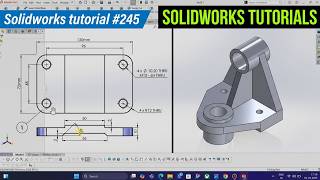 Details Advance Pivot Bracket / Bearing Support Bracket Solidwork tutorials 245 #solidworks News