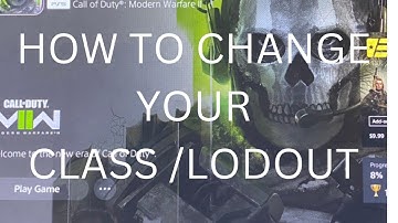 COD MW2: HOW TO CHANGE YOUR CLASS / LOADOUT WHILE IN GAME