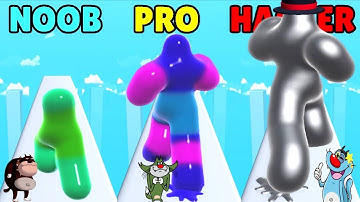noob Pro hacker in Blob Runner 3d OGGY with Jack
