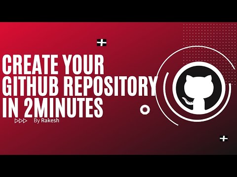 Create your GitHub repository in 2 minutes