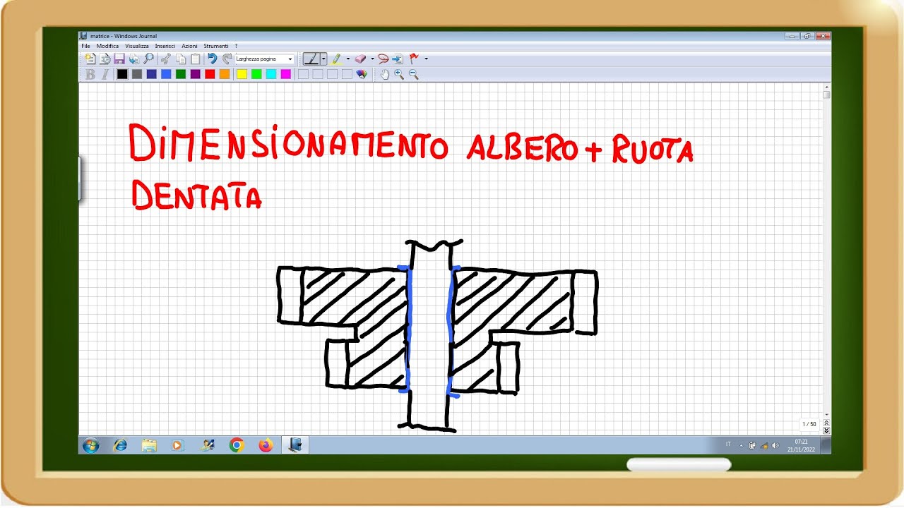 dimensionamento albero e ruota dentata