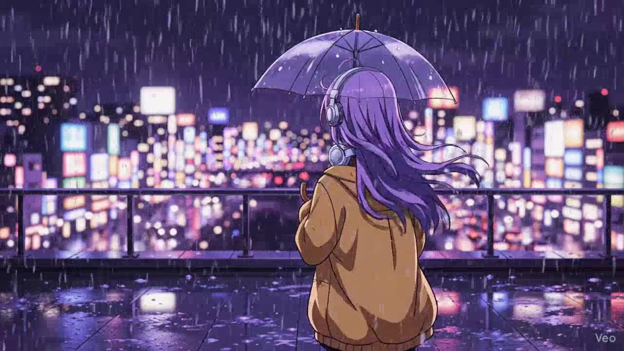 🌙 Late Night Study Music | 🎧 Lofi Hip Hop for Focus, Sleep & Calm | Rain Stream | The Japanese Town