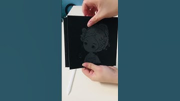 Tranh cào than tre nhiều hình dễ thương !!! #tranhcaothantre #tranhcao