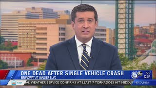 Knoxville police confirm man killed in single-vehicle crash on Broadway