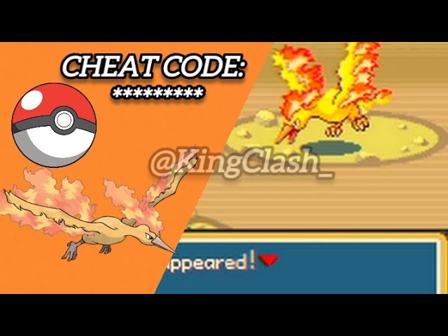 Pokemon FireRed Legendary Cheats With Gameshark Codes
