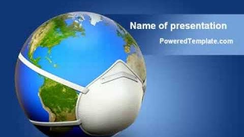 Pandemic Disease PowerPoint Template by PoweredTemplate.com