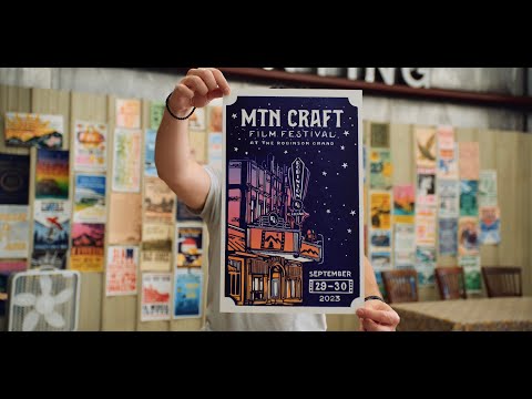 Mtn Craft Film Festival Base Camp Printing Co Poster 2023