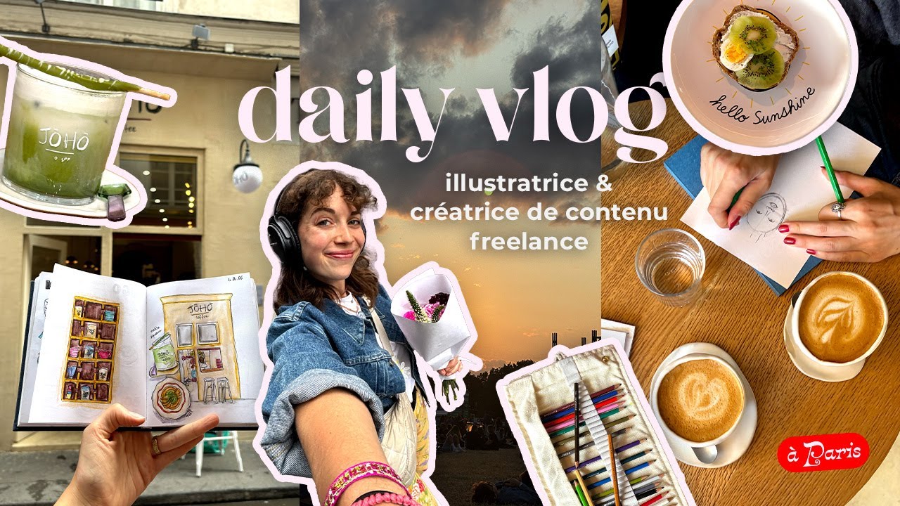 Quotidien à Paris 🌻 events, coffee shops, WLG & illustration ✨