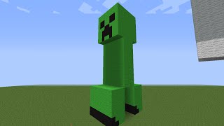 Minecraft Tutorial How To Make A Creeper Plain