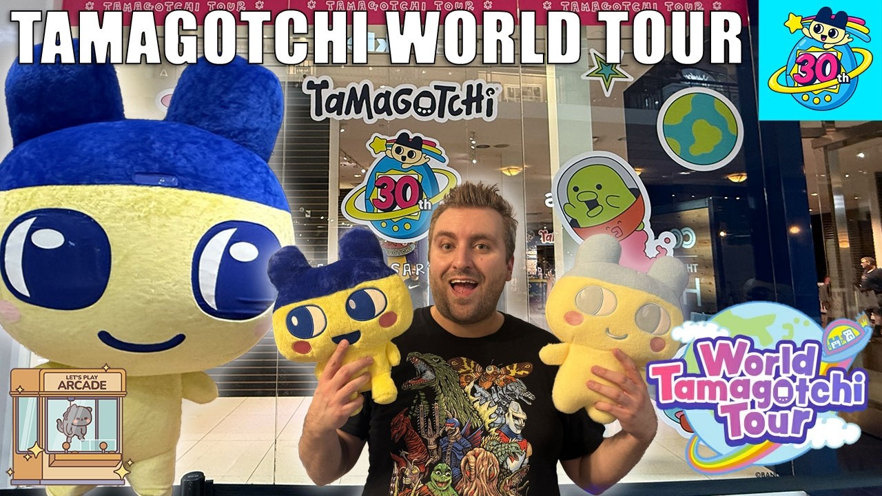 Playing Gachapon at the Tamagotchi 30th Anniversary Tour