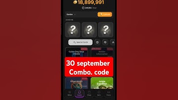 Hashcats Daily Combo stake code 29 & 30 September | Combo Today Card #Hashcats #code #airdrop #combo