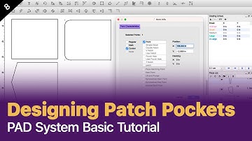 Patch pocket patterns using PAD [PAD system tutorial, Digital Pattern Design]