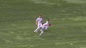 LAA@TB: Aybar makes a tough running catch