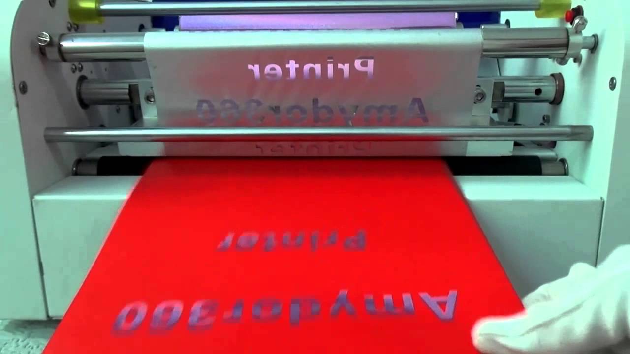 360C digital hot foil stamping printer machine working YouTube